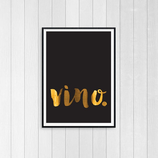 Vino (Black) - Single poster