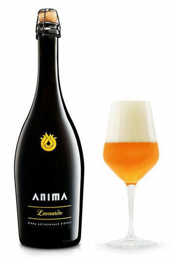 Anima Leonardo - Single Bottle with a Glass