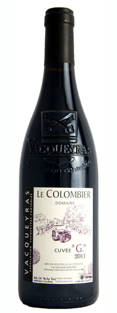 Domaine Le Colombier Vacqueyras Cuvee GRouge 2011 - 389 × 1035px - Single Bottle